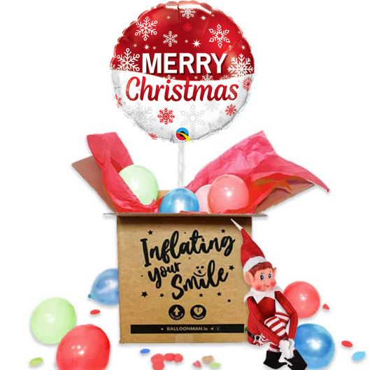Merry Christmas Balloon in a Box