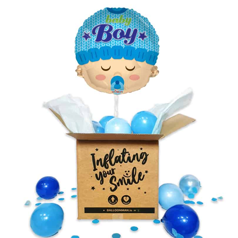18" Baby Boy Head Balloon Delivery