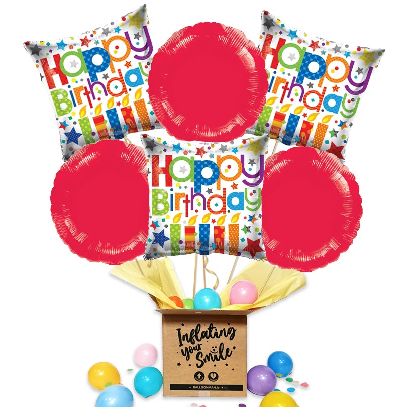 Birthday Candles Balloon Bouquet Delivery
