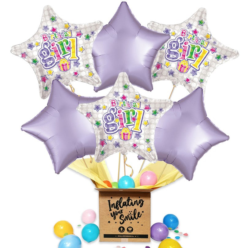 Birthday Girl Balloon Bouquet Delivery