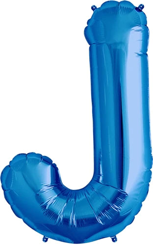 Blue Letter J Helium Filled - 34"