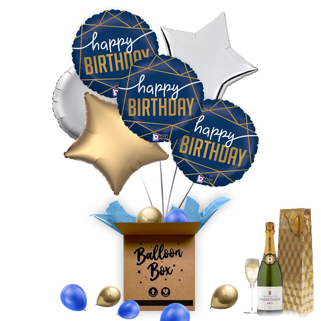Birthday Balloon &amp; Champagne Delivery Male