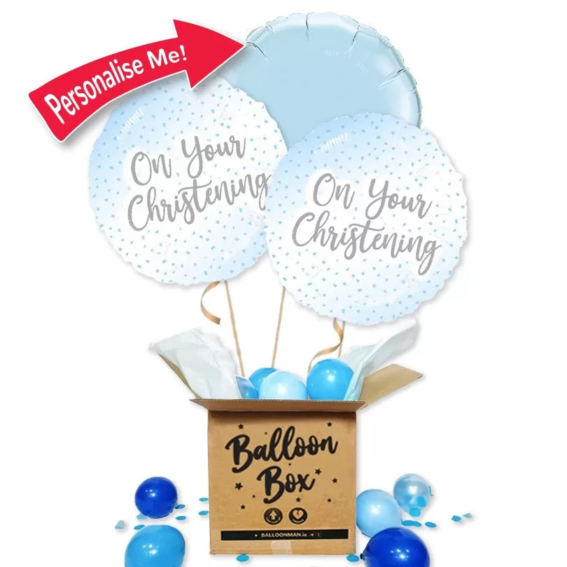 Christening Bouquet - Boy Balloon Delivery