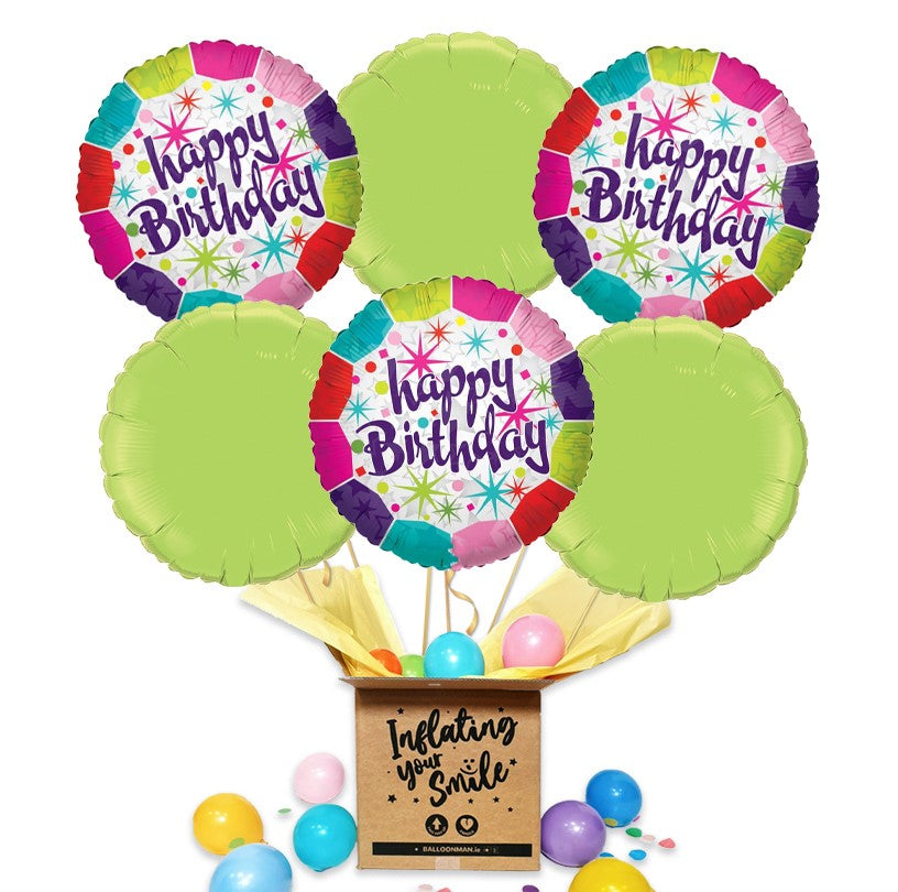 Colourful Birthday Balloon Bouquet Delivery