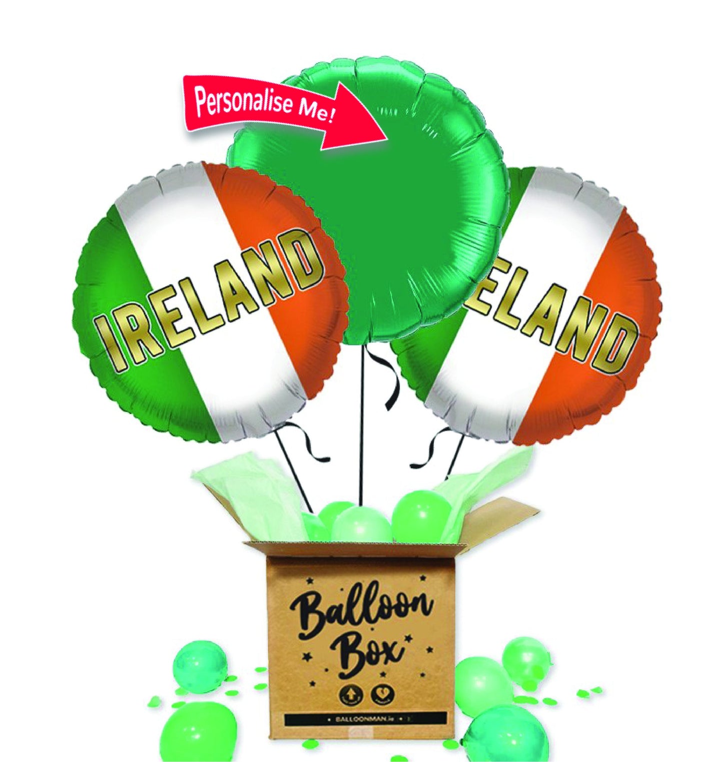 Football Fan Balloon Bouquet - Ireland