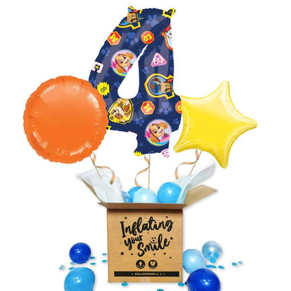 Paw Patrol Number 4 Balloon Delivery