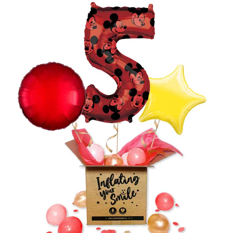 Mickey Mouse Number 5 Balloon Delivery