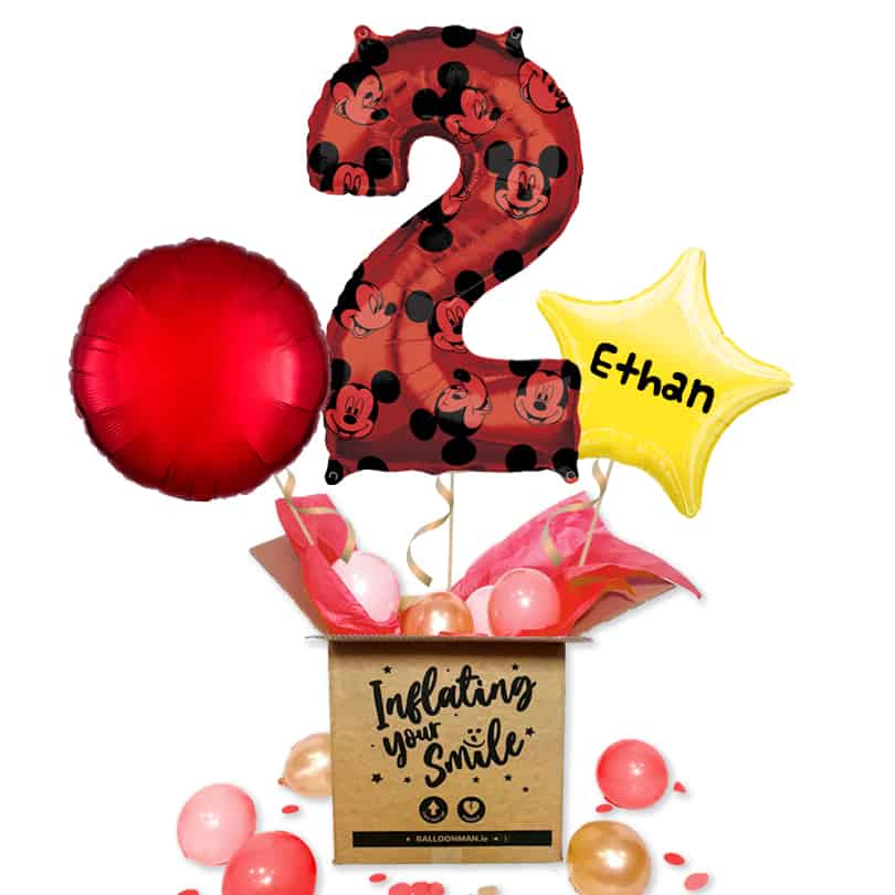 Red Disney Mickey Mouse Number 1 Balloon Delivery