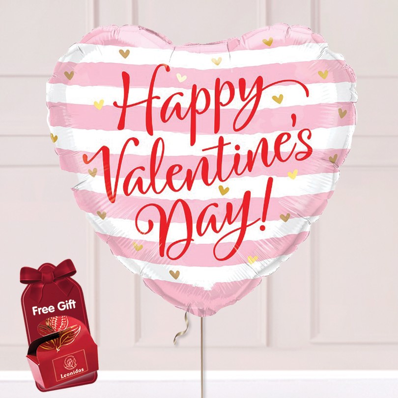 Happy Valentines Day Delivery - Candy Stripe
