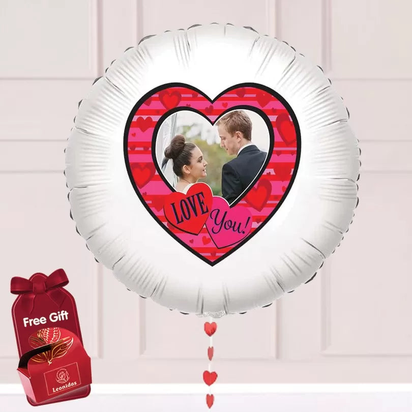 22" Personalised Photo Valentine Delivery - Love You
