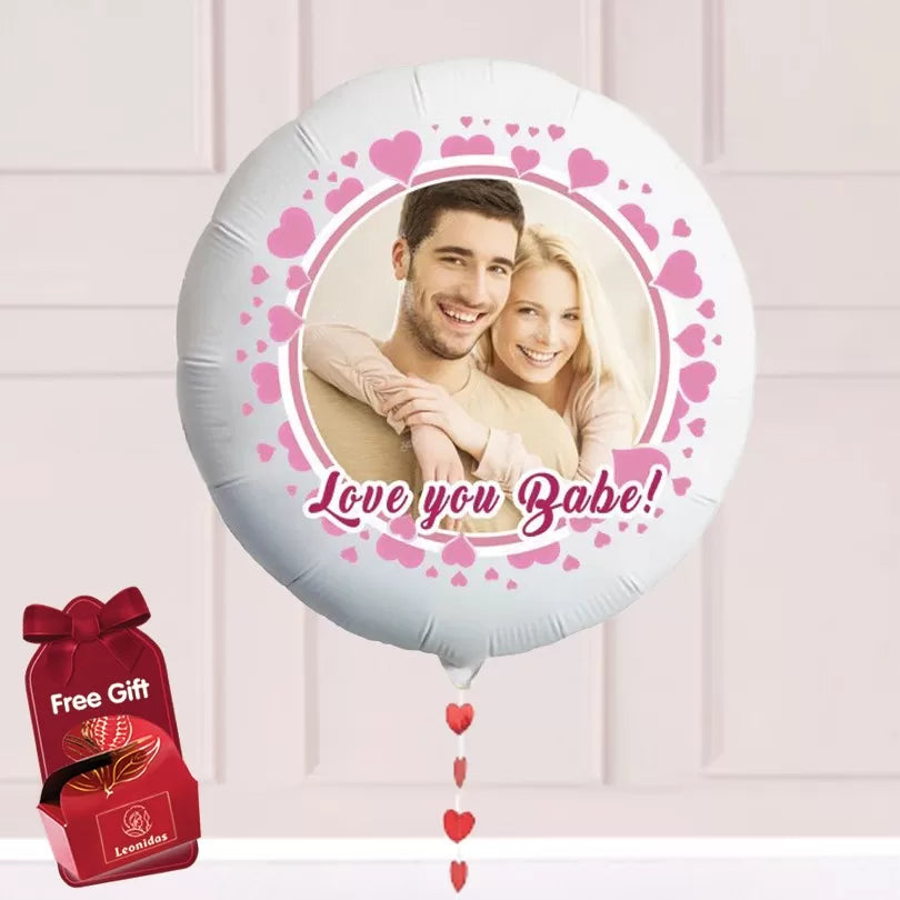22" Personalised Photo Valentine Delivery - Babe