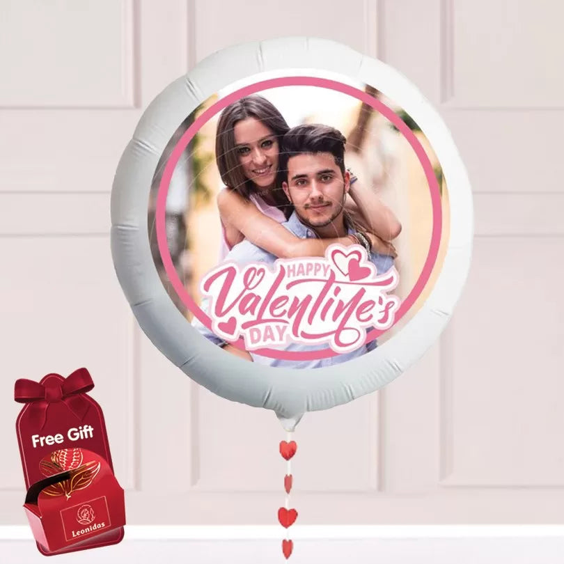 22" Personalised Photo Valentine Delivery - Hearts